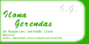 ilona gerendas business card