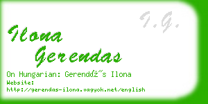 ilona gerendas business card